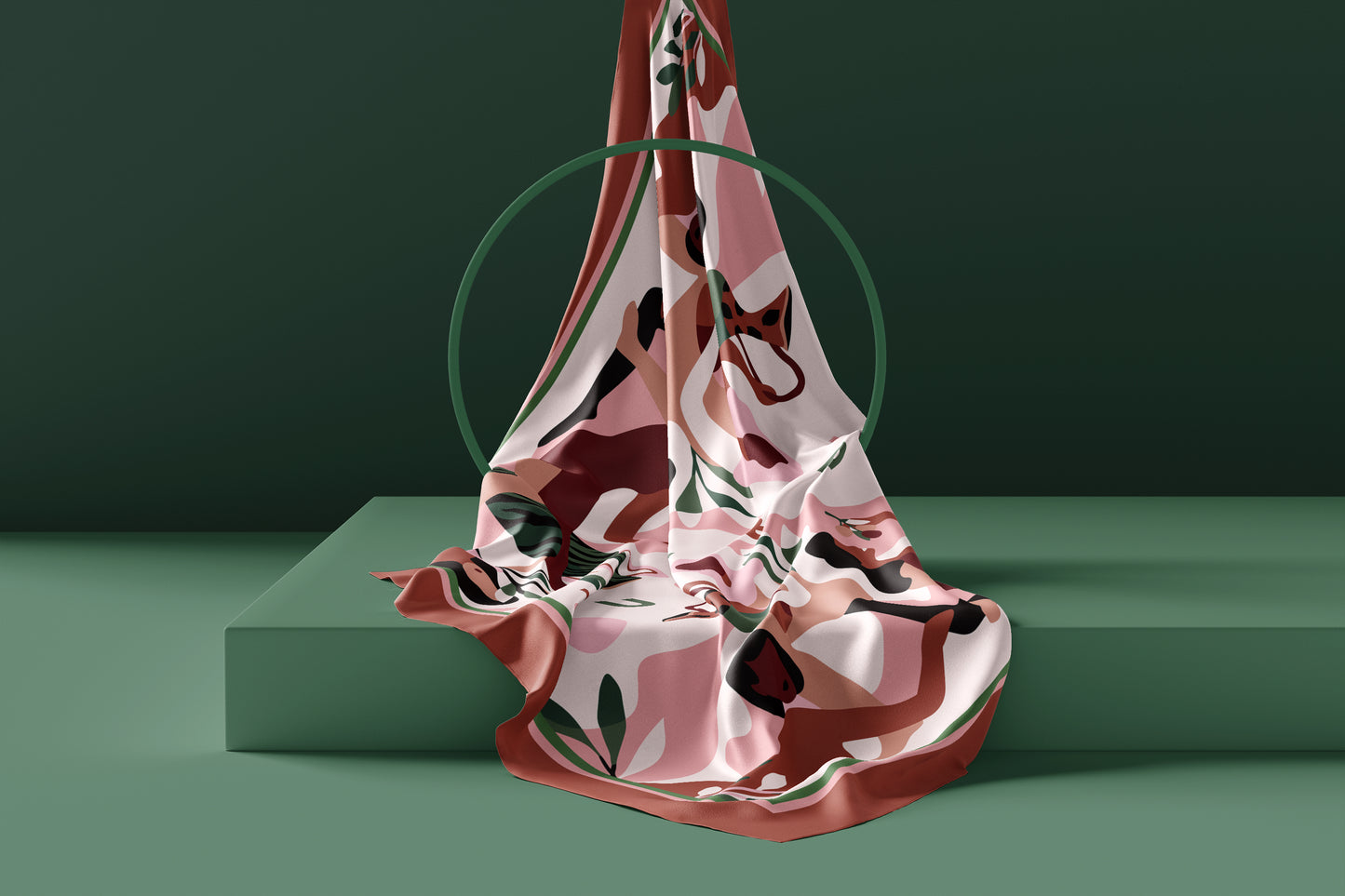 Premium 100% Mulberry Silk Square Scarf - Party 30"x30"