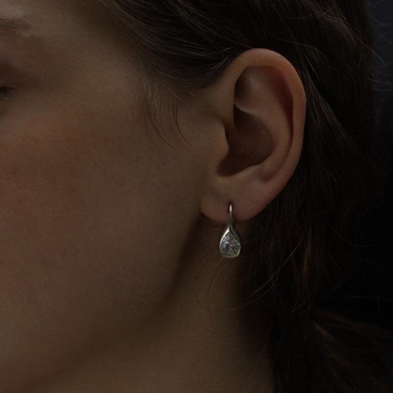 18K Gold Water drop Earrings Minimalist
