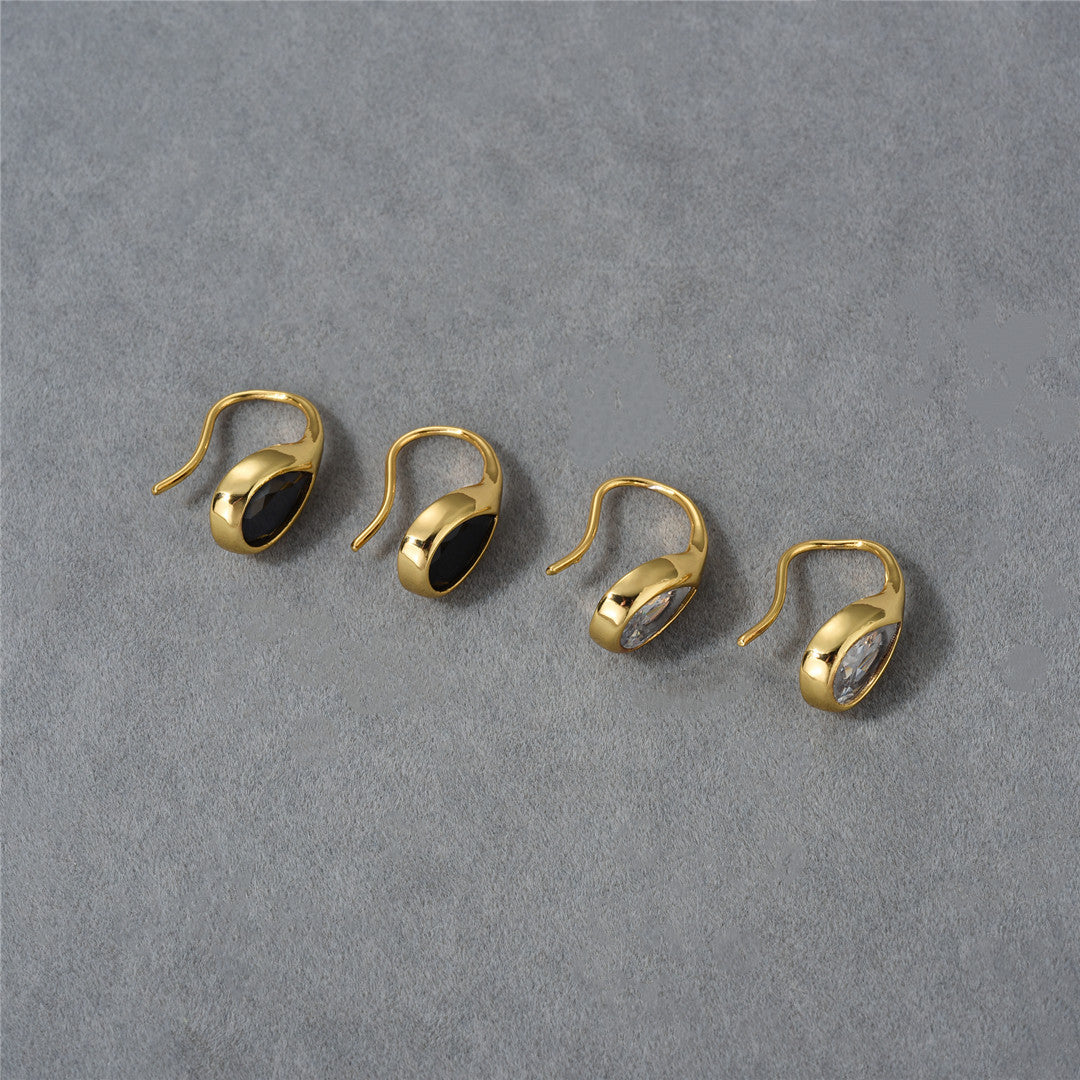 18K Gold Water drop Earrings Minimalist