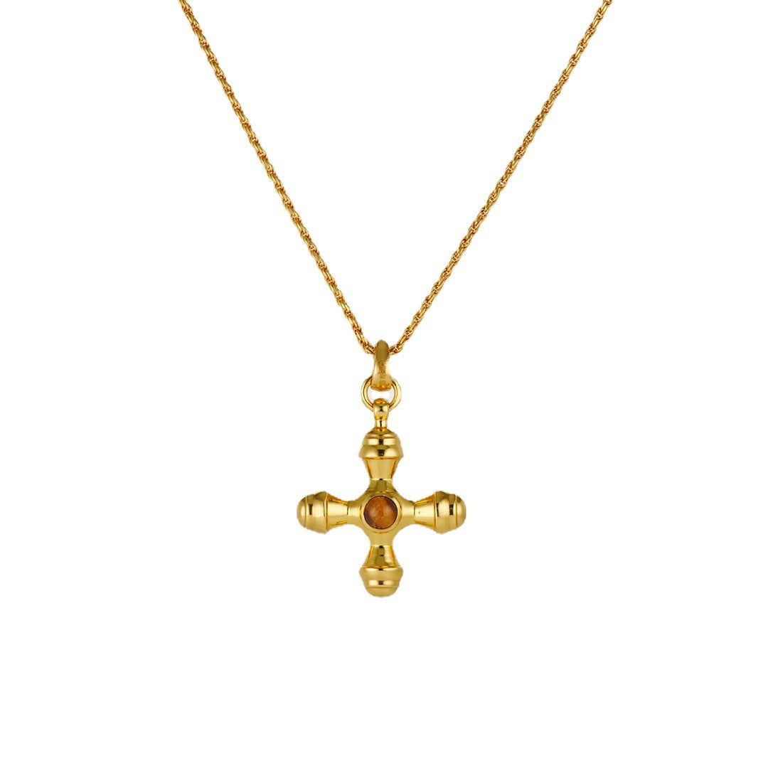 18K Gold Cross Necklace