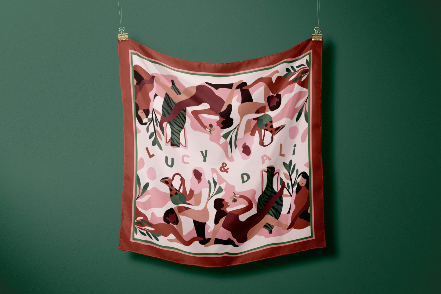 Premium 100% Mulberry Silk Square Scarf - Party 30"x30"