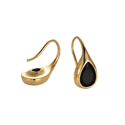 18K Gold Water drop Earrings Minimalist