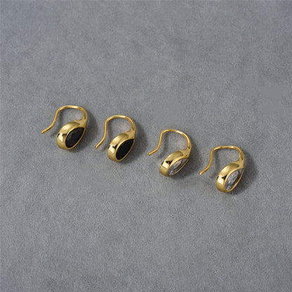 18K Gold Water drop Earrings Minimalist