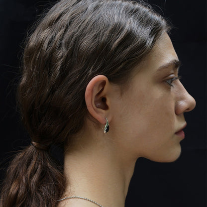 18K Gold Water drop Earrings Minimalist