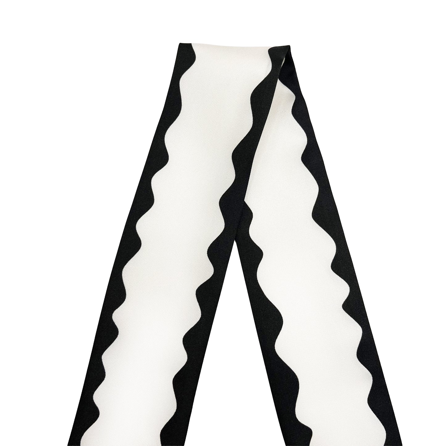 Foulard fin 100 % soie de mûrier de qualité supérieure - Motif chat et fleur rose